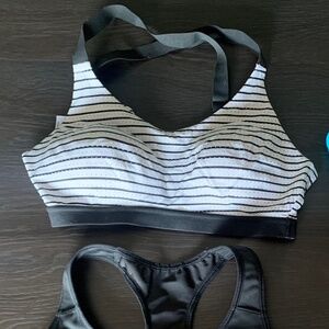 VSX black and white sports bra